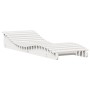 Tumbona de madera maciza de pino blanca 205x70x31,5 cm de , Tumbonas - Ref: Foro24-832581, Precio: 135,05 €
