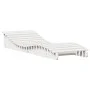 Tumbona de madera maciza de pino blanca 205x70x31,5 cm de , Tumbonas - Ref: Foro24-832581, Precio: 133,37 €, Descuento: %