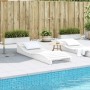 Tumbona de madera maciza de pino blanca 205x70x31,5 cm de , Tumbonas - Ref: Foro24-832581, Precio: 135,05 €