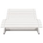 Tumbona de madera maciza de pino blanca 205x70x31,5 cm de , Tumbonas - Ref: Foro24-832581, Precio: 135,05 €