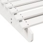 Tumbona de madera maciza de pino blanca 205x70x31,5 cm de , Tumbonas - Ref: Foro24-832581, Precio: 135,05 €
