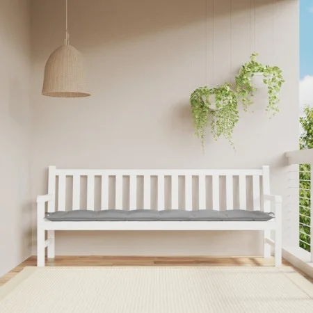 Garden bench cushion Oxford fabric gray 200x50x7 cm by , Cushions for chairs and sofas - Ref: Foro24-361641, Price: 32,95 €, ...