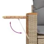 7-teiliges Gartensofa-Set und beige synthetische Rattankissen von , Gartensets - Ref: Foro24-3227109, Preis: 472,43 €, Rabatt: %