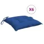 Garden pallet cushions 6 pcs blue Oxford fabric 50x50x7 cm by , Cushions for chairs and sofas - Ref: Foro24-361539, Price: 47...