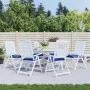 Garden pallet cushions 6 pcs blue Oxford fabric 50x50x7 cm by , Cushions for chairs and sofas - Ref: Foro24-361539, Price: 47...