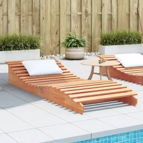 Wachsbraune Liege aus massivem Kiefernholz, 205 x 80 x 31,5 cm von , Liegen - Ref: Foro24-844653, Preis: 115,83 €, Rabatt: %