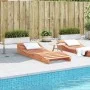 Wachsbraune Liege aus massivem Kiefernholz, 205 x 80 x 31,5 cm von , Liegen - Ref: Foro24-844653, Preis: 115,83 €, Rabatt: %