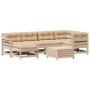 Juego de muebles de jardín 7 pzas y cojines madera maciza pino de , Conjuntos de jardín - Ref: Foro24-3250952, Precio: 659,50...
