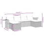 Set de muebles de jardín 6 pzas y cojines ratán sintético gris by , Garden sets - Ref: Foro24-3263856, Price: 351,30 €, Disco...