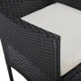 Sillas de comedor de jardín 2 unidades ratán sintético negro de , Sillas de jardín - Ref: Foro24-318495, Precio: 145,84 €, De...