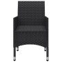 Juego de comedor de jardín 3 piezas con cojines negro de , Conjuntos de jardín - Ref: Foro24-3095860, Precio: 251,81 €, Descu...
