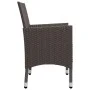 Juego de comedor de jardín 5 piezas con cojines marrón de , Conjuntos de jardín - Ref: Foro24-3095862, Precio: 348,02 €, Desc...