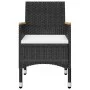 Juego de comedor de jardín 9 piezas con cojines negro de , Conjuntos de jardín - Ref: Foro24-3095869, Precio: 684,45 €, Descu...