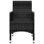 Juego de comedor de jardín 9 piezas con cojines negro de , Conjuntos de jardín - Ref: Foro24-3095869, Precio: 684,45 €, Descu...