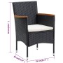 9-piece garden dining set with black cushions by , Garden sets - Ref: Foro24-3095869, Price: 664,85 €, Discount: %