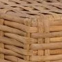 Reposapiés con cojín ratán natural by vidaXL, Modular outdoor sofas - Ref: Foro24-286281, Price: 175,84 €, Discount: %