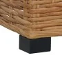 Reposapiés con cojín ratán natural by vidaXL, Modular outdoor sofas - Ref: Foro24-286281, Price: 175,84 €, Discount: %