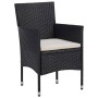Garten-Essgruppe 3-teilig PE-Rattan schwarz gehärtetes Glas von , Gartensets - Ref: Foro24-3095910, Preis: 273,11 €, Rabatt: %