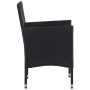 Garten-Essgruppe 3-teilig PE-Rattan schwarz gehärtetes Glas von , Gartensets - Ref: Foro24-3095910, Preis: 273,11 €, Rabatt: %