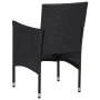 Garden dining set 3 pieces PE rattan black tempered glass by , Garden sets - Ref: Foro24-3095910, Price: 265,03 €, Discount: %