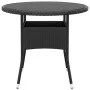 Garten-Bistro-Set 5-teilig PE-Rattan schwarz gehärtetes Glas von , Gartensets - Ref: Foro24-3095904, Preis: 335,33 €, Rabatt: %