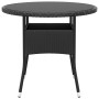 Garten-Bistro-Set 5-teilig PE-Rattan schwarz gehärtetes Glas von , Gartensets - Ref: Foro24-3095904, Preis: 338,13 €, Rabatt: %