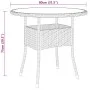 Garten-Bistro-Set 5-teilig PE-Rattan schwarz gehärtetes Glas von , Gartensets - Ref: Foro24-3095904, Preis: 335,33 €, Rabatt: %