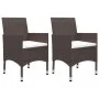 Garden dining set 3 pieces PE rattan brown tempered glass by , Garden sets - Ref: Foro24-3095912, Price: 274,72 €, Discount: %
