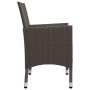 Garten-Essgruppe 3-teilig PE-Rattan braun gehärtetes Glas von , Gartensets - Ref: Foro24-3095912, Preis: 264,58 €, Rabatt: %