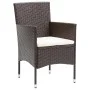 Garden dining set 3 pieces PE rattan brown tempered glass by , Garden sets - Ref: Foro24-3095931, Price: 204,47 €, Discount: %