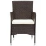 Garden dining set 3 pieces PE rattan brown tempered glass by , Garden sets - Ref: Foro24-3095931, Price: 204,47 €, Discount: %