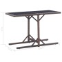 Garden dining set 3 pieces PE rattan brown tempered glass by , Garden sets - Ref: Foro24-3095931, Price: 212,17 €, Discount: %
