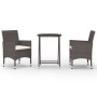 Garten-Bistro-Set 3-teilig PE-Rattan braun gehärtetes Glas von , Gartensets - Ref: Foro24-3095927, Preis: 198,33 €, Rabatt: %
