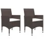 Garten-Bistro-Set 3-teilig PE-Rattan braun gehärtetes Glas von , Gartensets - Ref: Foro24-3095927, Preis: 195,56 €, Rabatt: %