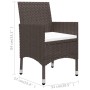 Garten-Bistro-Set 3-teilig PE-Rattan braun gehärtetes Glas von , Gartensets - Ref: Foro24-3095927, Preis: 198,33 €, Rabatt: %
