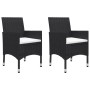 Garten-Bistro-Set 3-teilig PE-Rattan schwarz gehärtetes Glas von , Gartensets - Ref: Foro24-3095933, Preis: 205,16 €, Rabatt: %
