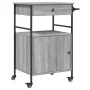 Küchenwagen aus grauem Sonoma-Holzwerkstoff 56x43x89,5 cm von , Küchen- und Speisewagen - Ref: Foro24-842394, Preis: 85,58 €,...