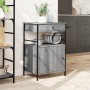 Carrito de cocina madera ingeniería gris Sonoma 56x43x89,5 cm by , Kitchen and dining carts - Ref: Foro24-842394, Price: 86,9...