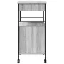 Küchenwagen aus grauem Sonoma-Holzwerkstoff 56x43x89,5 cm von , Küchen- und Speisewagen - Ref: Foro24-842394, Preis: 85,58 €,...