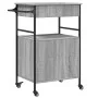 Küchenwagen aus grauem Sonoma-Holzwerkstoff 56x43x89,5 cm von , Küchen- und Speisewagen - Ref: Foro24-842394, Preis: 85,58 €,...
