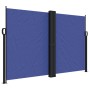 Toldo lateral retráctil azul 160x1000 cm