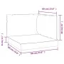 Cushions for pallets 3 units Oxford fabric leaf print by , Cushions for chairs and sofas - Ref: Foro24-379161, Price: 52,71 €...