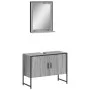 2-teiliges Badmöbel-Set aus Sonoma-grauem Holzwerkstoff von , Badezimmermöbel - Ref: Foro24-3214342, Preis: 92,24 €, Rabatt: %