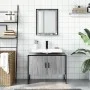 2-teiliges Badmöbel-Set aus Sonoma-grauem Holzwerkstoff von , Badezimmermöbel - Ref: Foro24-3214342, Preis: 92,24 €, Rabatt: %