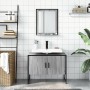 2-teiliges Badmöbel-Set aus Sonoma-grauem Holzwerkstoff von , Badezimmermöbel - Ref: Foro24-3214342, Preis: 93,63 €, Rabatt: %