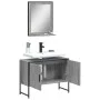 2-teiliges Badmöbel-Set aus Sonoma-grauem Holzwerkstoff von , Badezimmermöbel - Ref: Foro24-3214342, Preis: 92,24 €, Rabatt: %