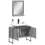 2-teiliges Badmöbel-Set aus Sonoma-grauem Holzwerkstoff von , Badezimmermöbel - Ref: Foro24-3214342, Preis: 93,63 €, Rabatt: %