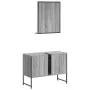 2-teiliges Badmöbel-Set aus Sonoma-grauem Holzwerkstoff von , Badezimmermöbel - Ref: Foro24-3214342, Preis: 92,24 €, Rabatt: %
