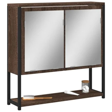 Badezimmerspiegelschrank aus braunem Eichenholz 60x16x60 cm von , Schminktische - Ref: Foro24-842425, Preis: 54,78 €, Rabatt: %