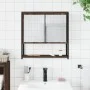 Badezimmerspiegelschrank aus braunem Eichenholz 60x16x60 cm von , Schminktische - Ref: Foro24-842425, Preis: 54,78 €, Rabatt: %